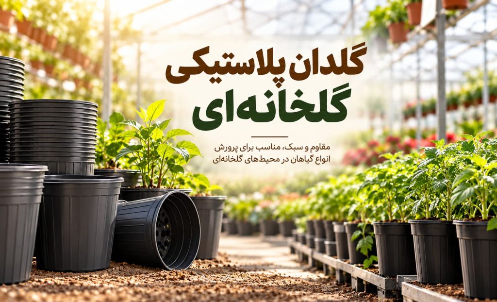 گلدان پلاستیکی گلخانه‌ای